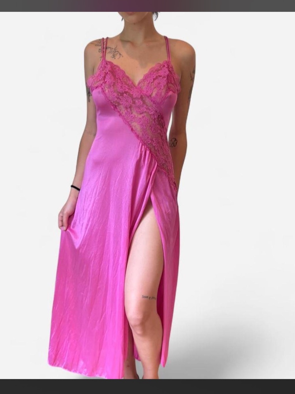 Vintage Pink Lace Nightgown <3